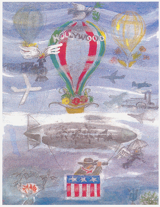 Watercolour illustration of In a Thousand Years by Marius Guldager